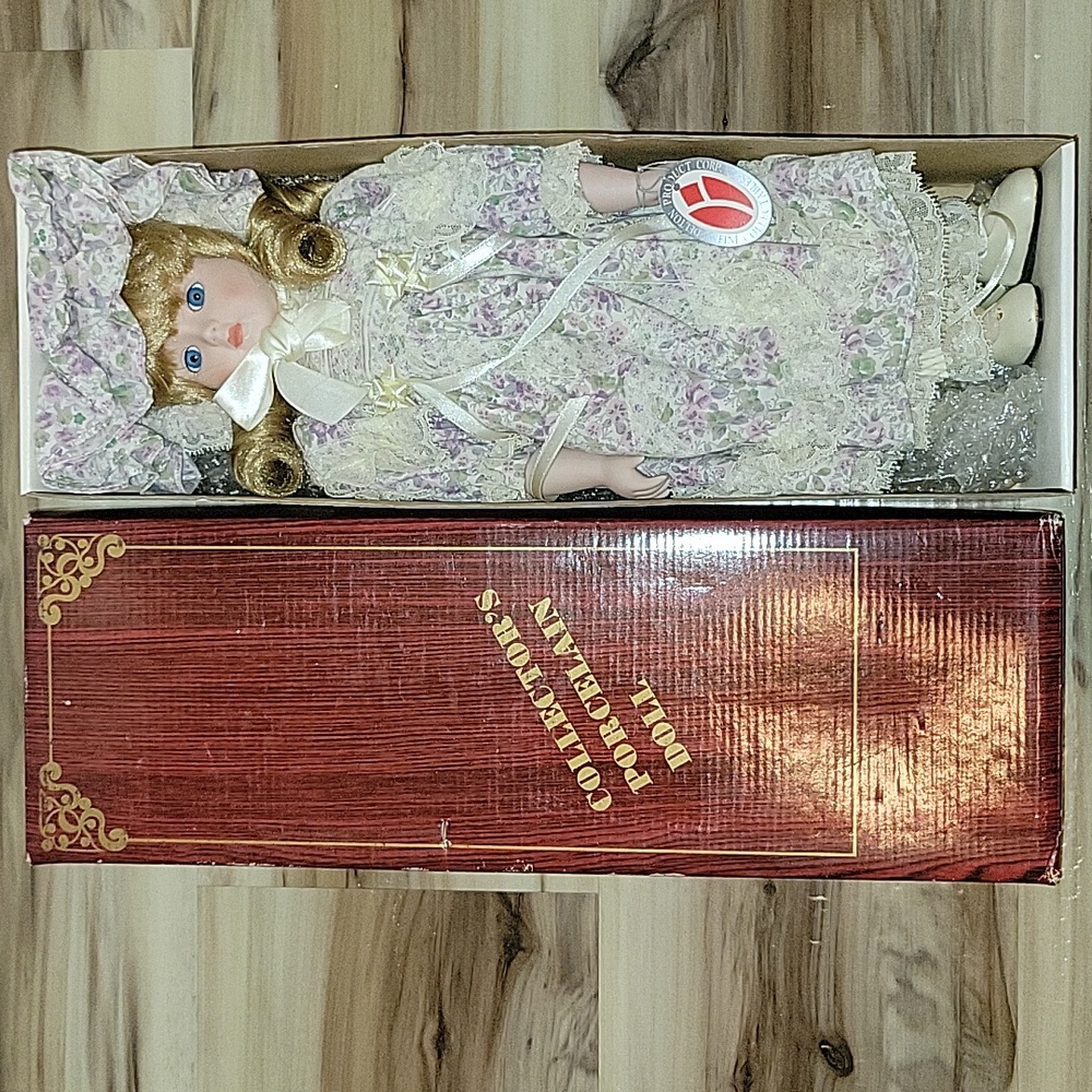Collectible Vintage NWT Porcelain Doll
